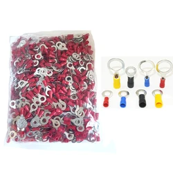 1000PCS RV2-3.5 4 5 6 8 10 12 RV1.25 RV5.5 Ring 4-6MM Insulated Wire Connector Electrical Crimp Terminal Cable Wire 22-10AWG