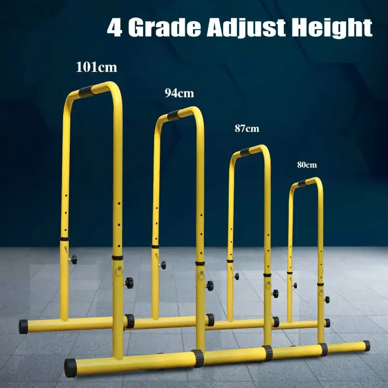 Indoor Parallel Bars Can Load 300KG, Indoor Split Parallel Bars, 4 Grade Adjust Pull Up Bar for Home Workout with Steel Frame