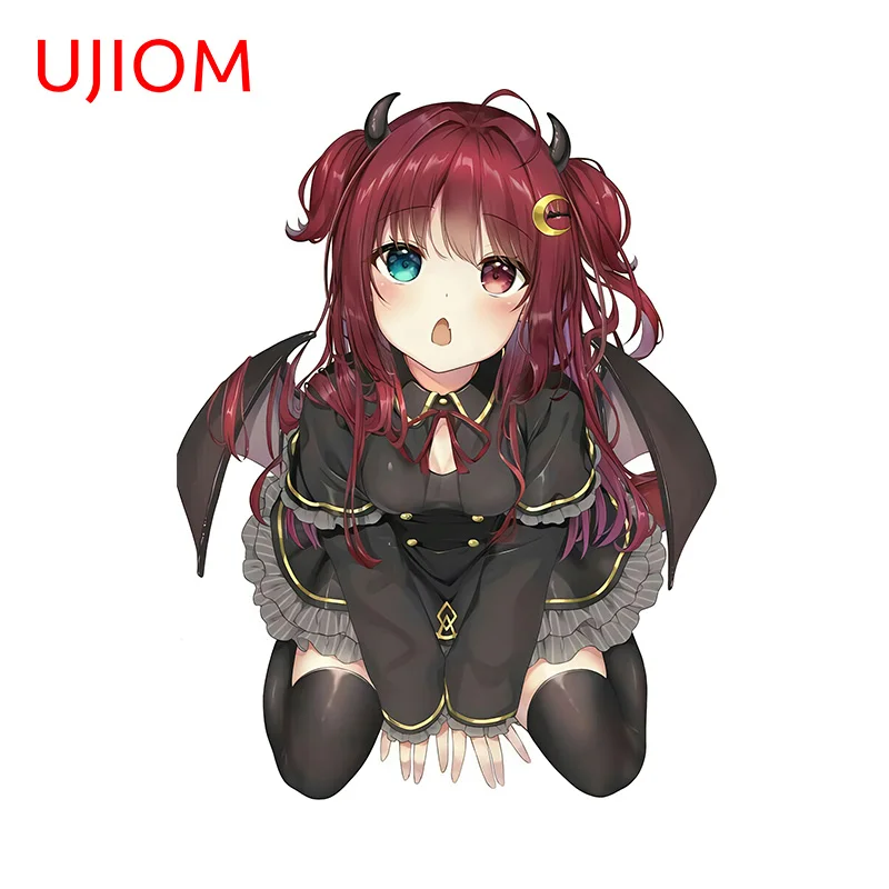 UJIOM For Adorable Hololive Girl Wall Stickers Amusing Demon Girl Graffiti Decals Waterproof Laptop Refrigerator Decoration