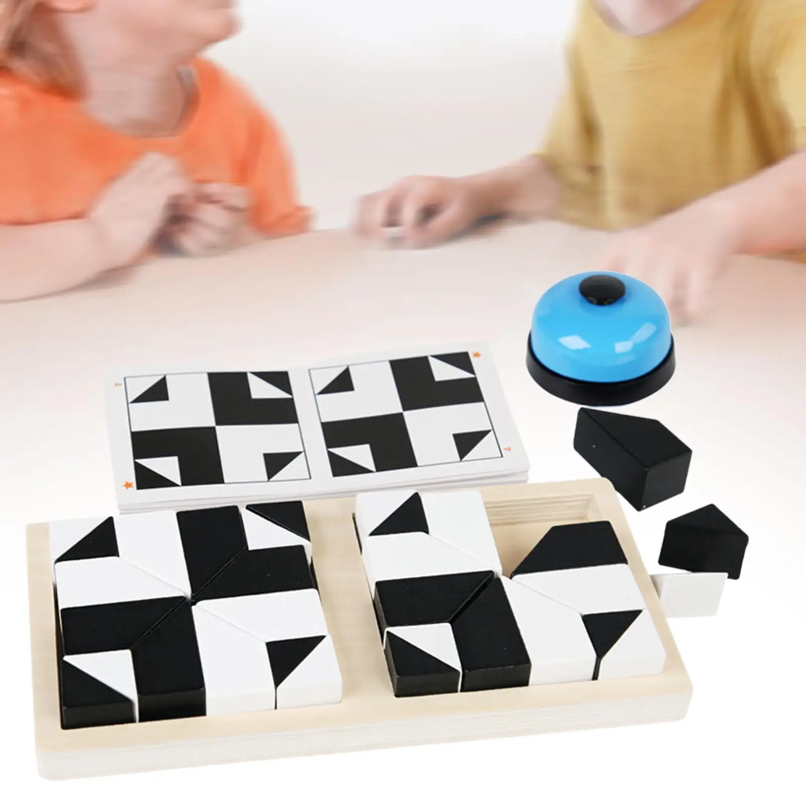 

Wooden Blocks Puzzle Early Learning Holiday Gifts Geometric Brain Teaser IQ Game