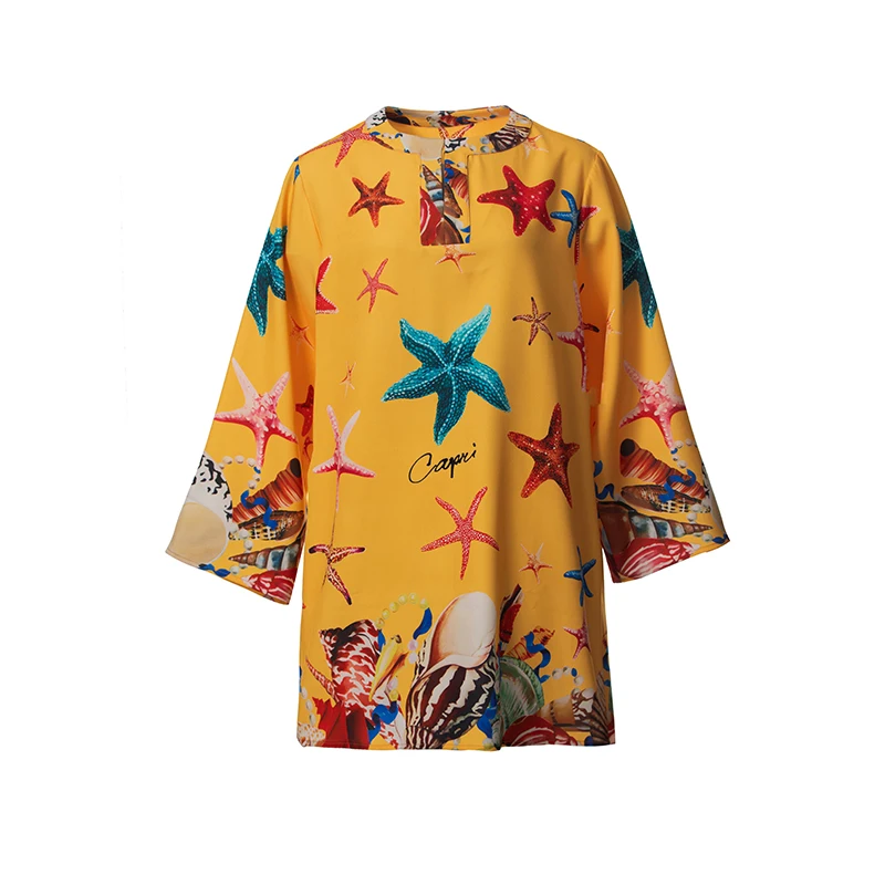 

Summer Dresses Short Women's Casual Fashion Printed Dresses Holiday Beach Vacation Short Dresses Full Sleeve O-neck Comfortable