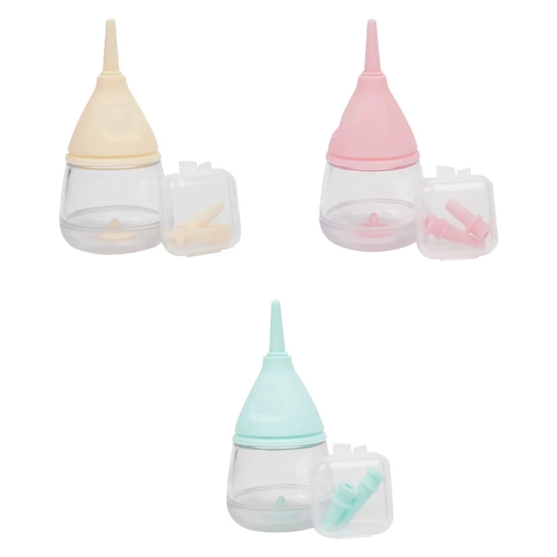 Handfeeding Bottle for Newborn Kitten Puppies and Small Animals Pet Nursing Bottle and Anti-Choking Valves Soft Durable