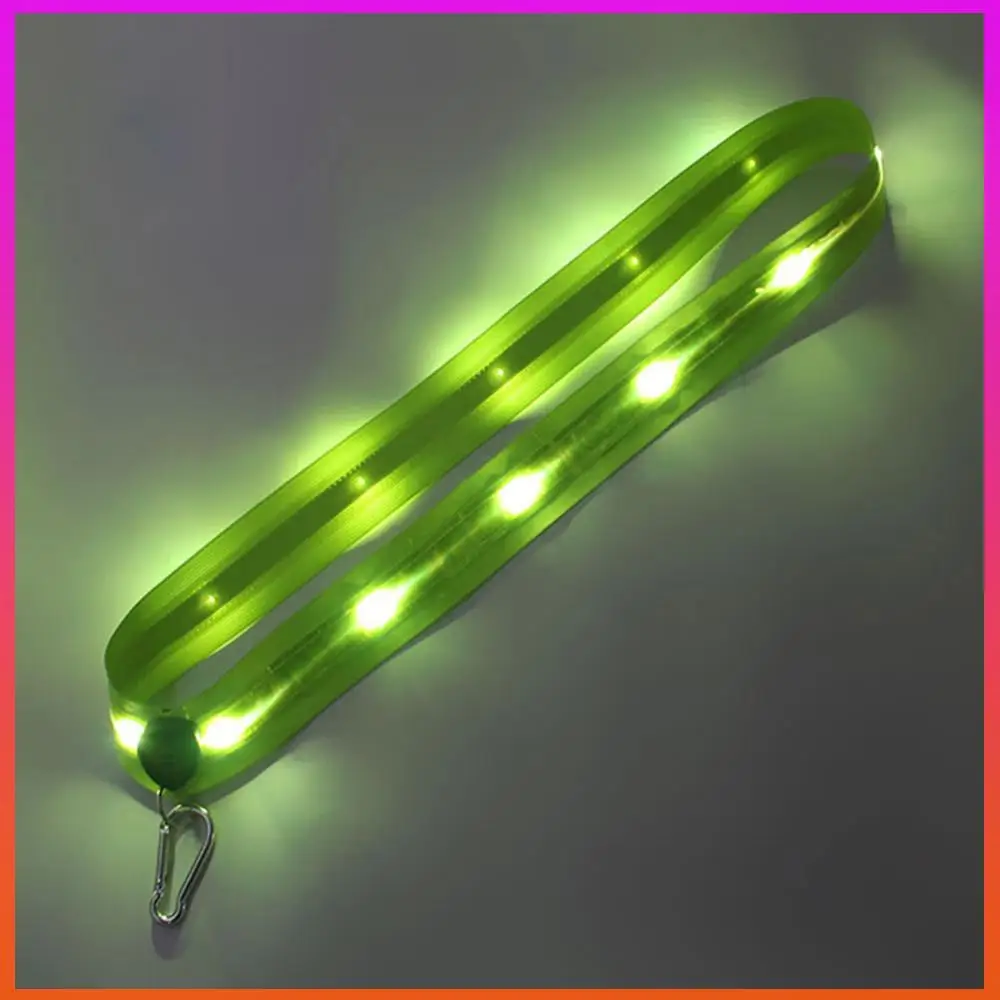 Светодиодный светоотражающий беговой ремень, перезаряжаемый велосипедный светодиодный плечевой ремень, ночная безопасность, уличный походный светильник для бега, ходьбы, снаряжение