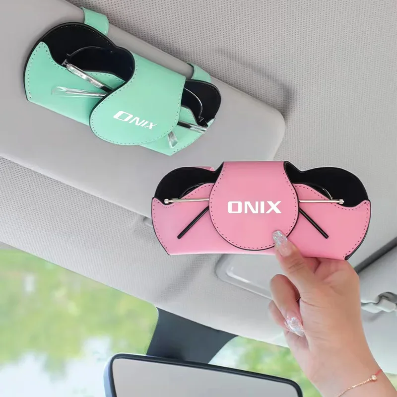 Car Sunglasses Holder Multi-function Glasses Clip Bill Clip for Chevrolet Onix Orlando Cavalier Car Accessories