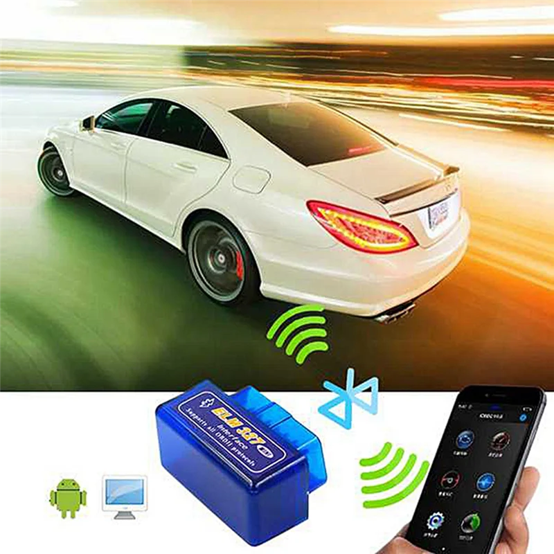 

2X новый Obd V1.5 Mini Elm327 Obd2 Bluetooth автоматический сканер Obdii 2 автомобильный тестер Elm 327 диагностический инструмент для Android Windows