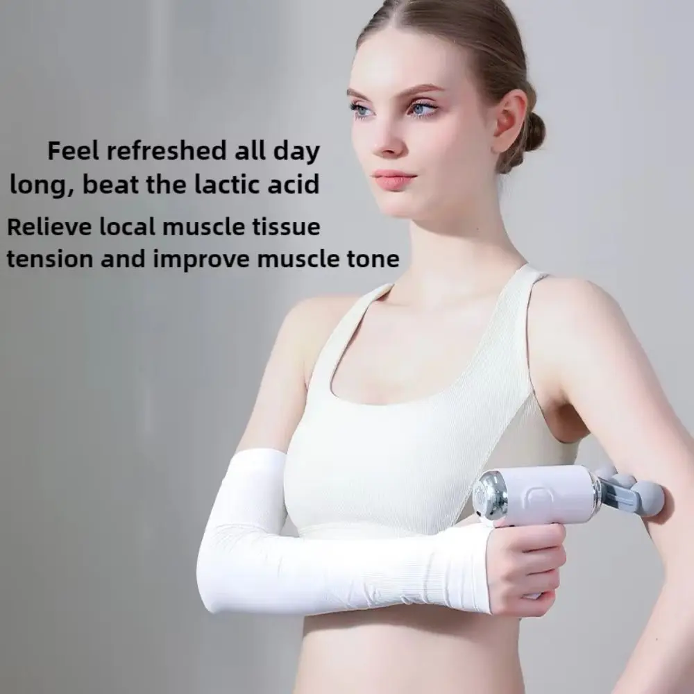 

Multi Replaceable Headed Triple-headed Muscle Massager Handheld Replaceable Head Fascia Machine Massager Low-noise Rechargeable