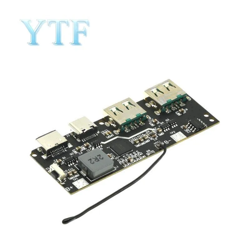 22.5W Quick Charging Mobile Power Module QC4.0 PD3.0 5 Port Dual USB Mobile Power Bank Circuit Board Protection Diy Motherboard