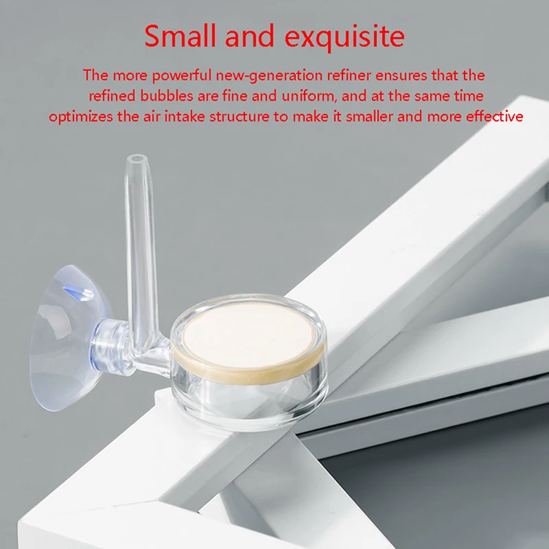 Aquarium CO2 Atomizer Transparent CO2 Diffuser Purifier Integrated PC Material Special Ceramic Plate Fish Tank CO2 Atomizer