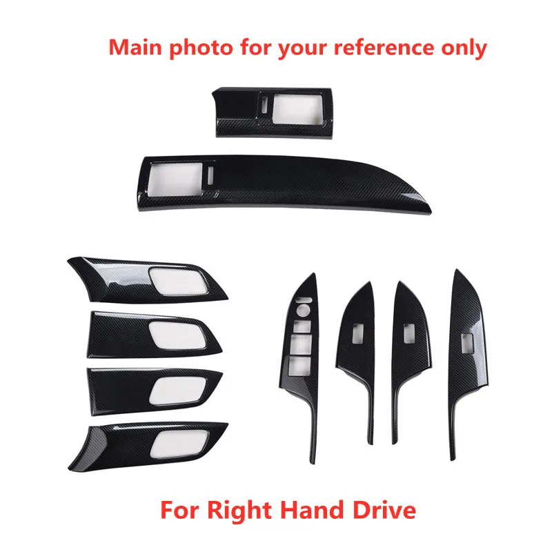

Carbon Fiber Printed for Right Hand Drive Honda Accord 2014-2016 Steering Dash Outlet Door Handle Window Control Panel Cover