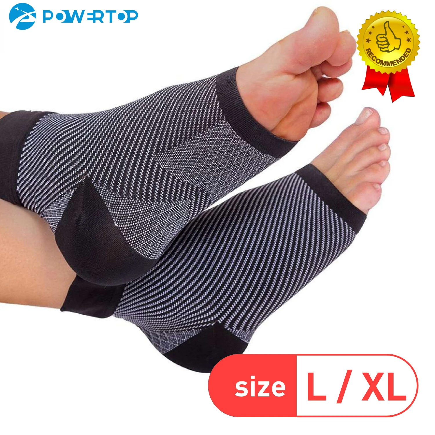 1 Pair Plantar Fasciitis Socks, Compression Foot Sleeves Ankle Arch Support Socks Pain Relief,for Runners Ankle Support