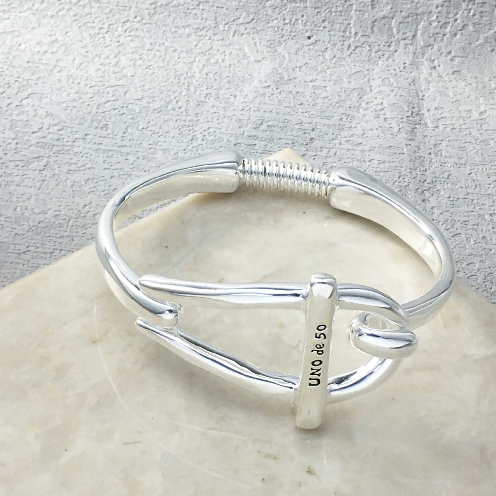 European tide brand UNOde50 personality chain link couple bracelet small design gift bracelet for men and women