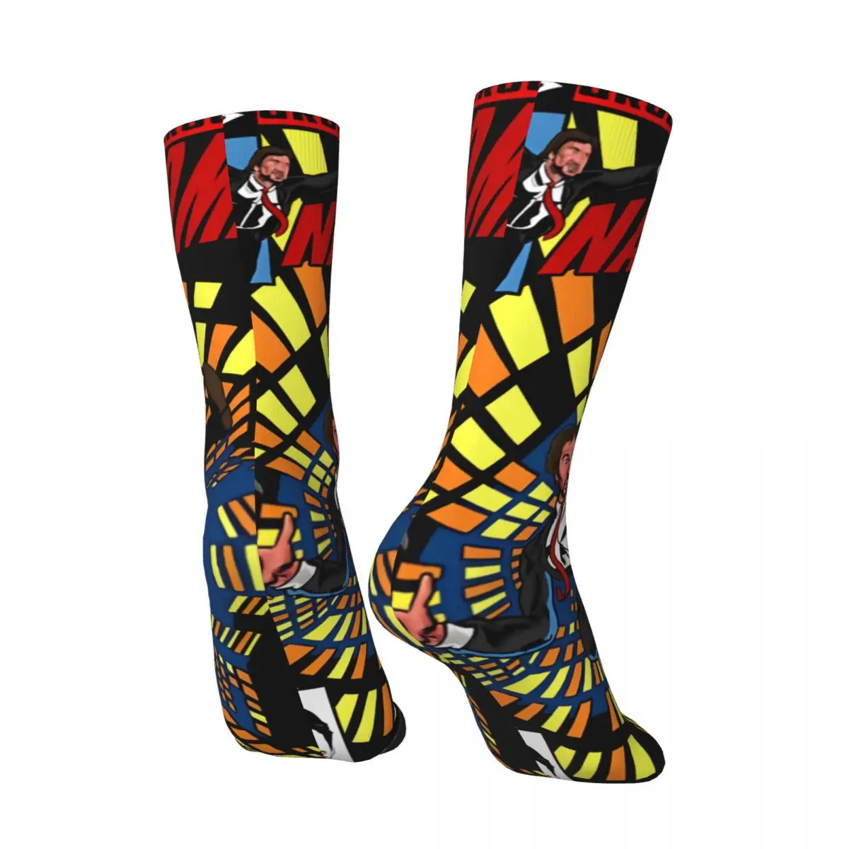 Hip Hop Retro Nakatomi Crazy Men's compression Socks Unisex Marvel Daredevil Harajuku Seamless Printed Funny Novelty Happy Crew