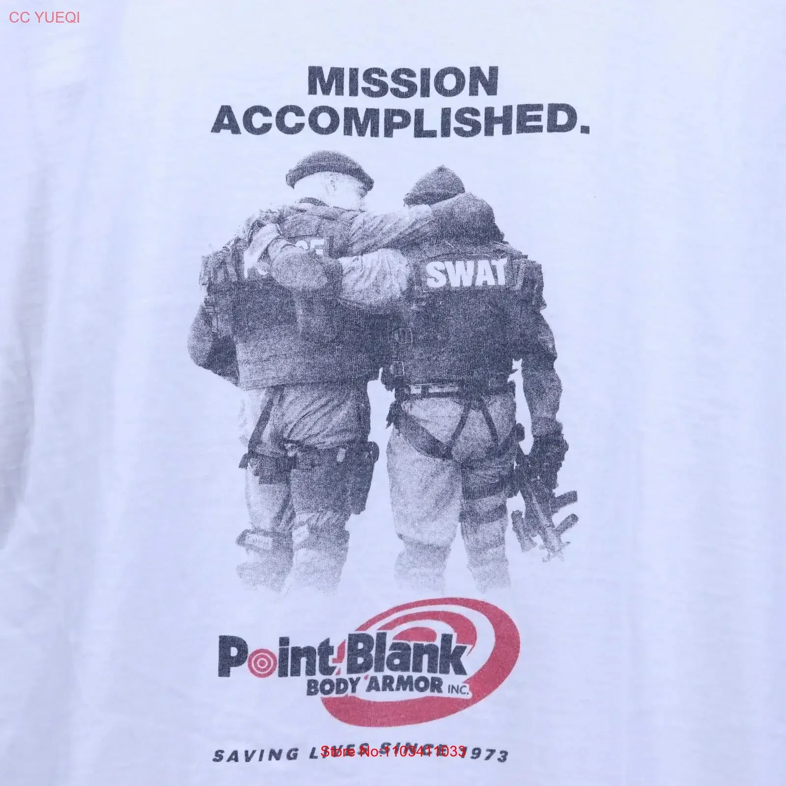 Point Whank Body Armor 100 Cotton Tee T Shirt Da Uomo Xl Vintage Lavato Leggermente Elegante Abiti Firmati Casual Streetwear