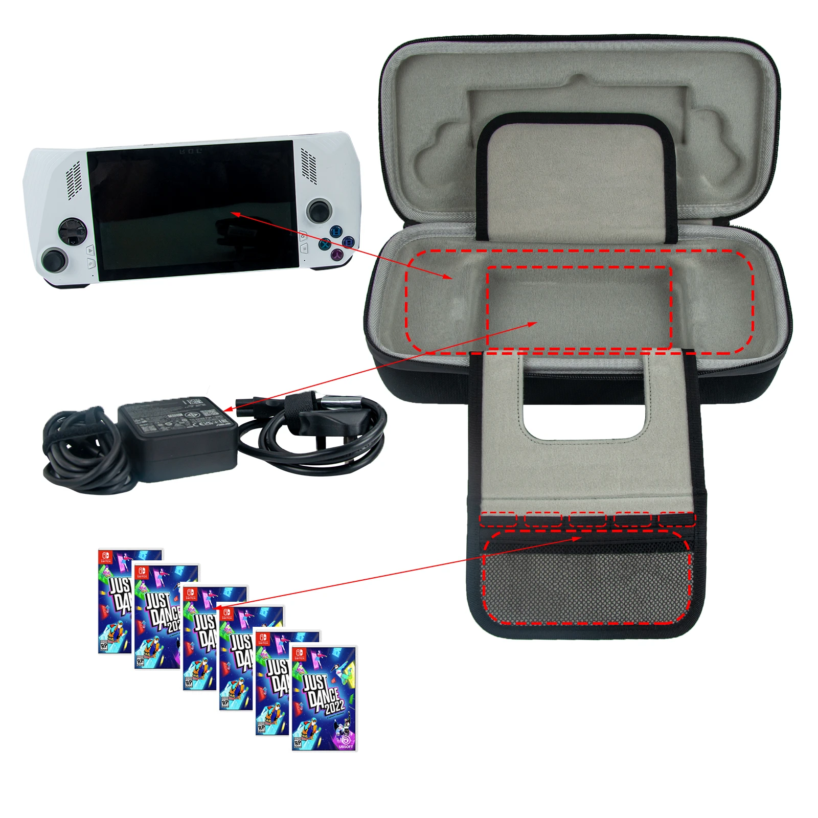 New Hard EVA Portable Carrying Case Bag Shockproof Protective Travel Case Storage Bag for Asus ROG Ally X Console Accessories