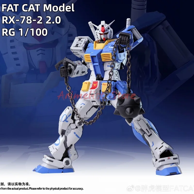

Модель FAT CAT RX-78-2 2,0 RG 1/100, комплект сборной модели, игрушка, фигурка Kuryu Kenichi, цвет Asano, синий, пластиковые подарки