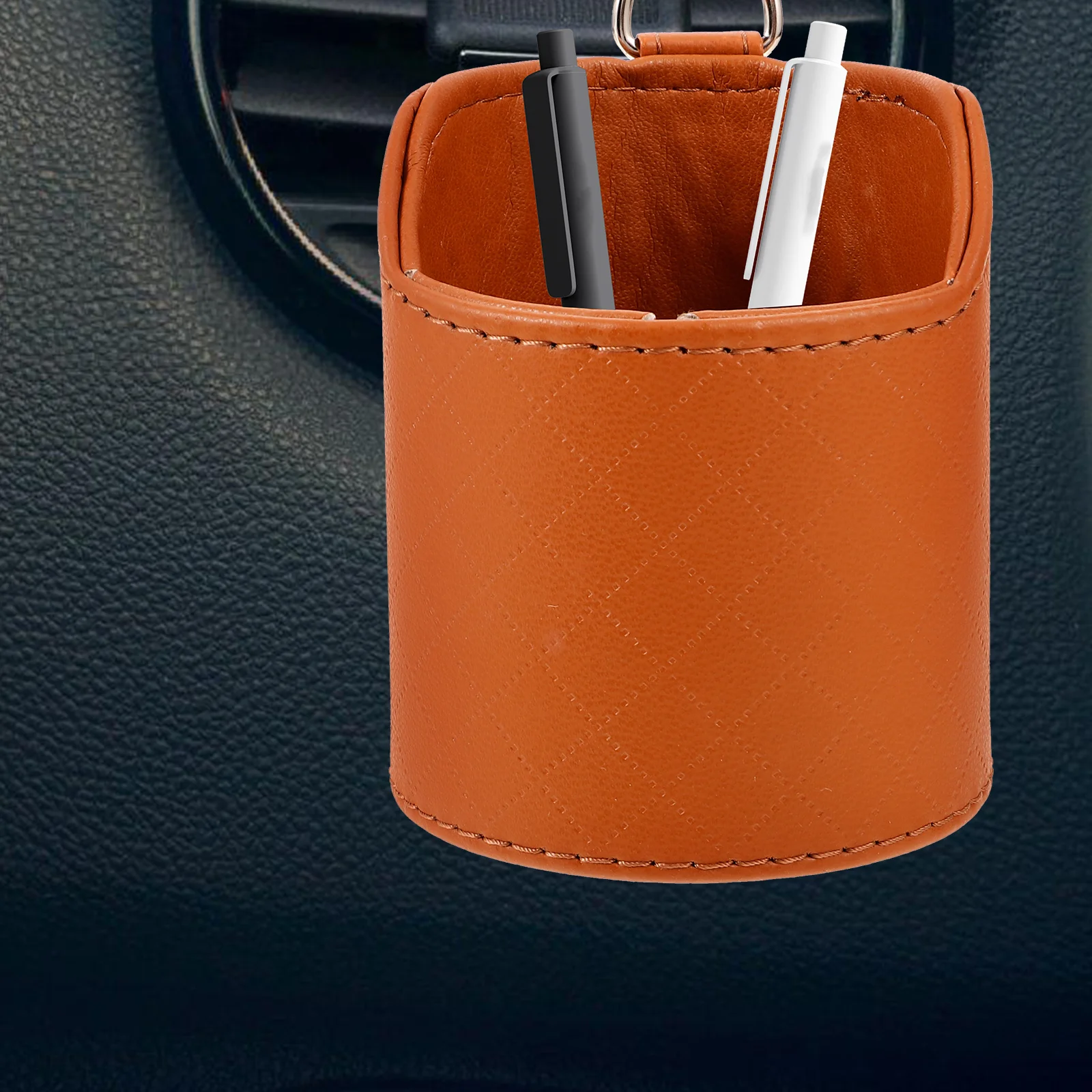 

Car Vent Storage Organizer Box Coin Phone Key Holder Pouch Black Multi Functional Tidy Clean Sunglass Lipstick Pen