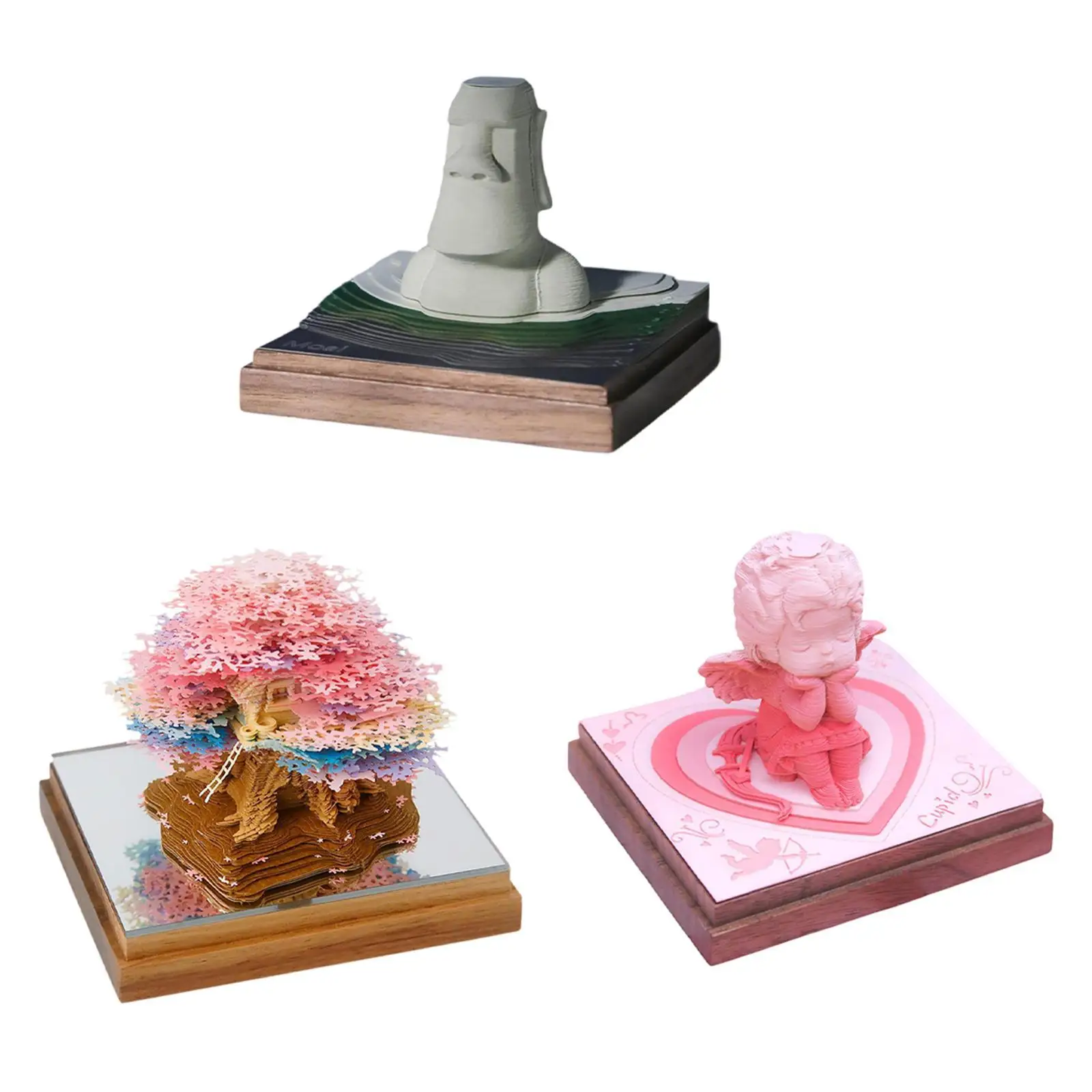 

Настольный календарь-часы 2025 DIY с акриловой крышкой, декоративный 3D-календарь-подарок на день рождения для школы, офиса, друзей, дома