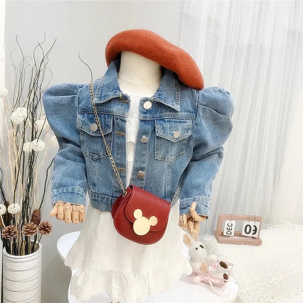 2023 Hot Baby kids Jacket For Girls Fashion Cute short coat spring denim jacket for cowboy Jackets Outwear Snowsuit