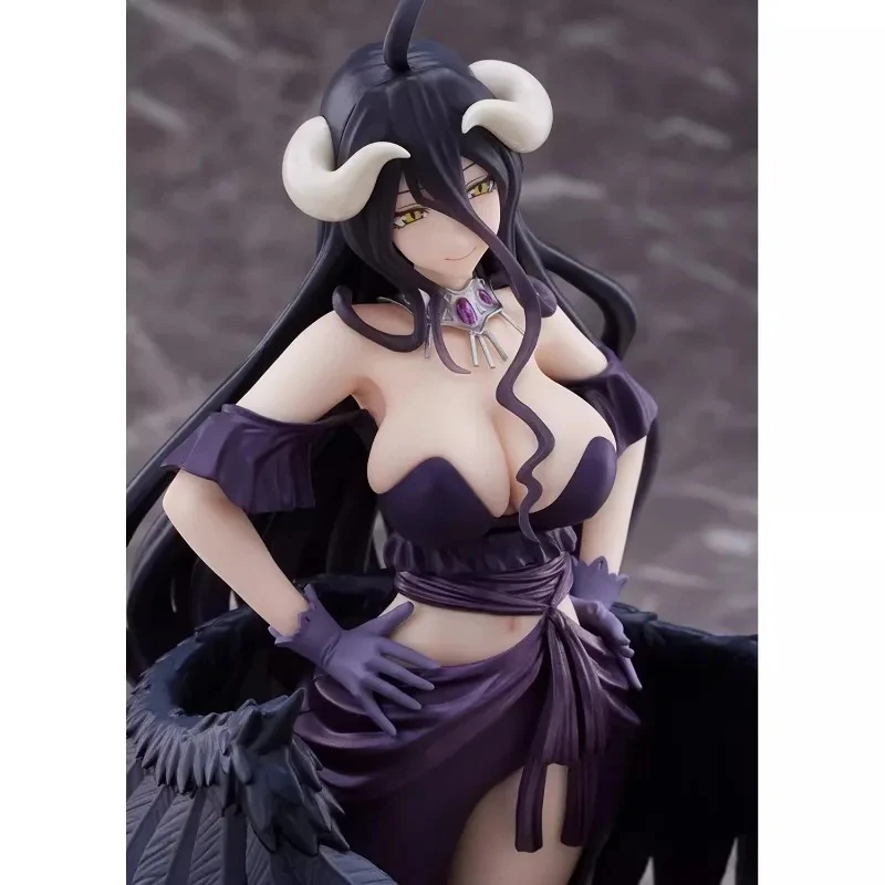 In Stock TAiTO Original AMP OVERLORD IV Albedo Black Dress Ver. 20CM PVC Anime Action Figures Model Collection Ornament Toy Gift