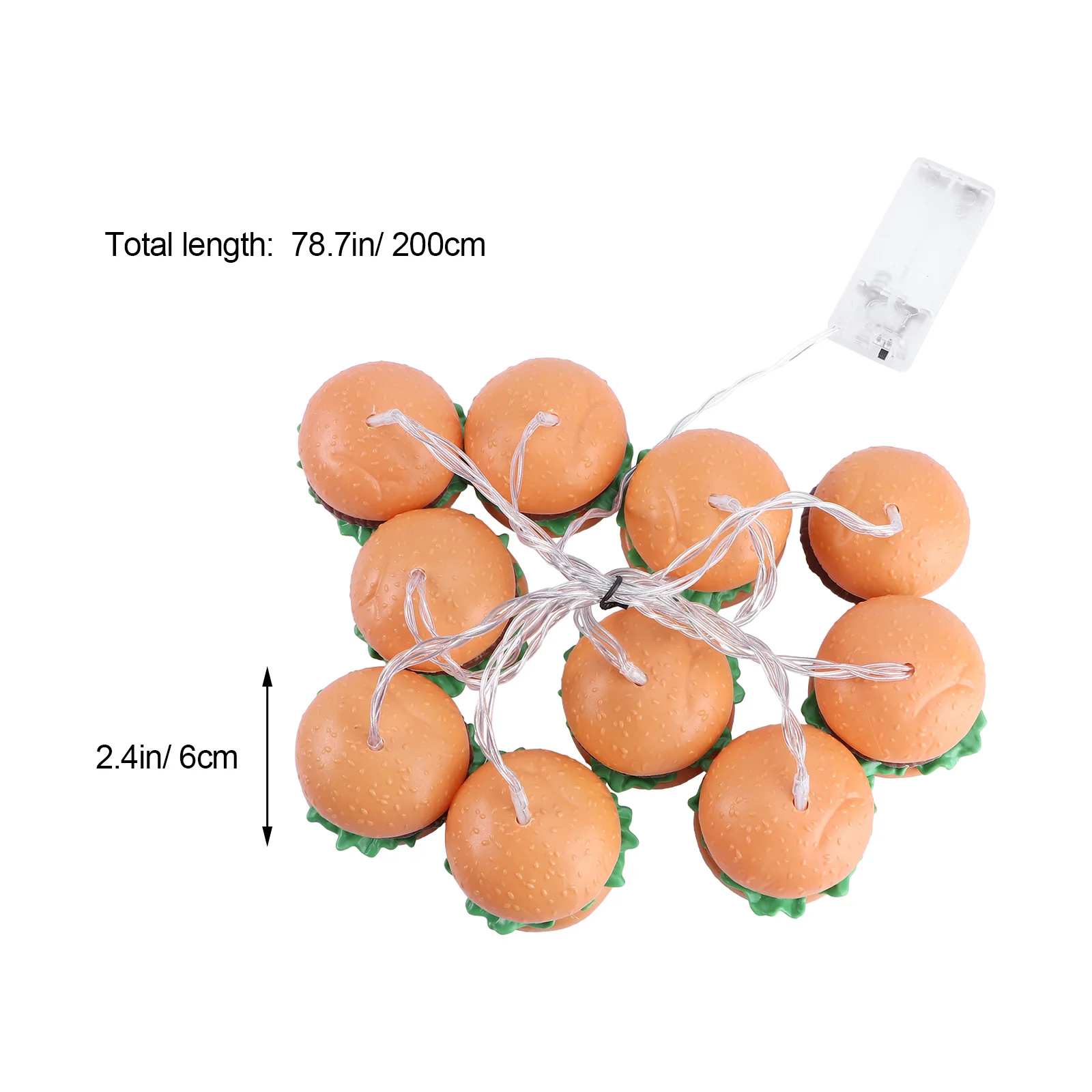 1 قطعة سلسلة مصباح الإبداعية البرتقال للحزب الديكور حديقة ساحة احتفالية مصباح لتهيئة الجو ديكور سلسلة مصباح إمدادات الحفلات