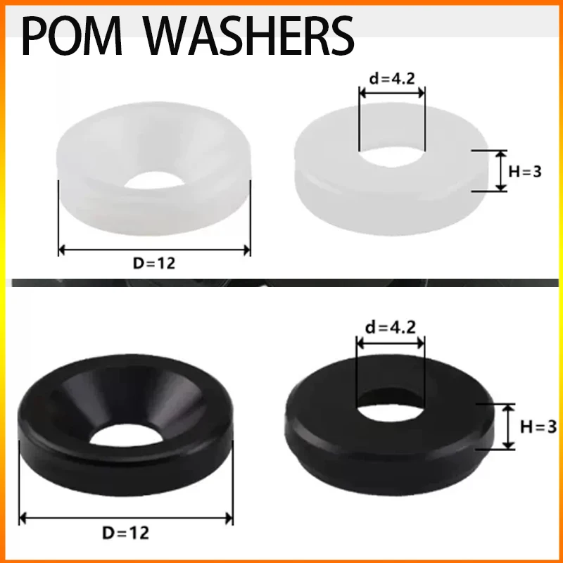 M4 POM Washer Plastic Flat Gasket