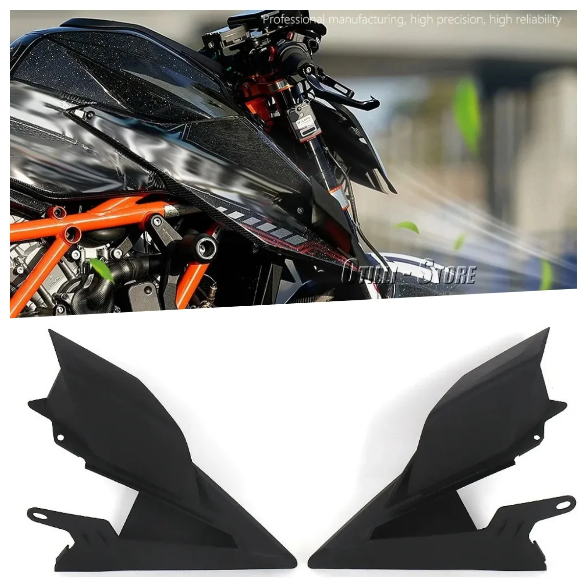 New For KTM 1290 Super Duke R 2020 Motorcycle ABS Air Deflector Black Side Panels Downforce Spoiler Wing Aerodynamic Winglet Kit