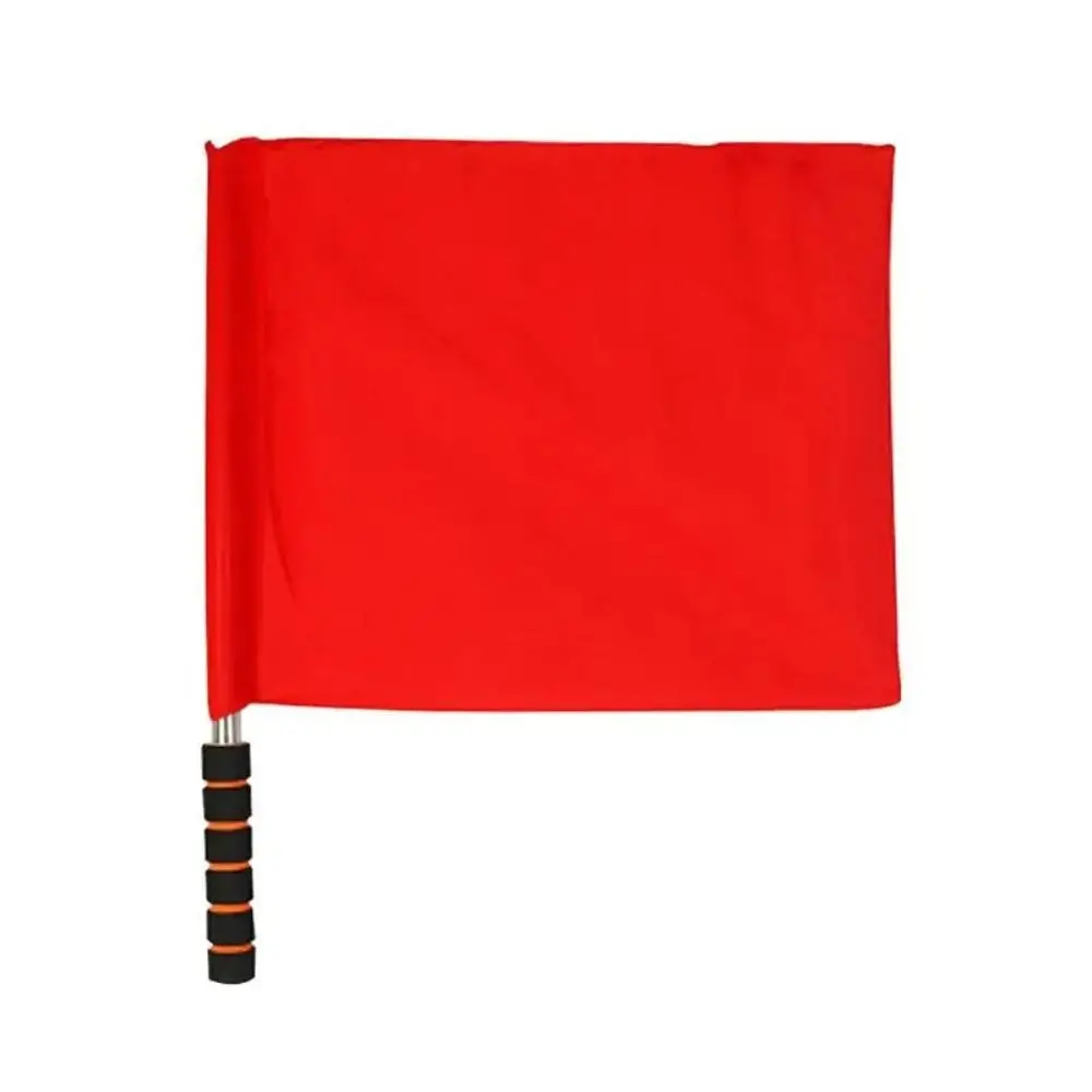 Bandera de árbitro profesional multicolor con mango de esponjas, banderas de emisión, banderas de jinete impermeables, pelotas de voleibol, suministros de fútbol