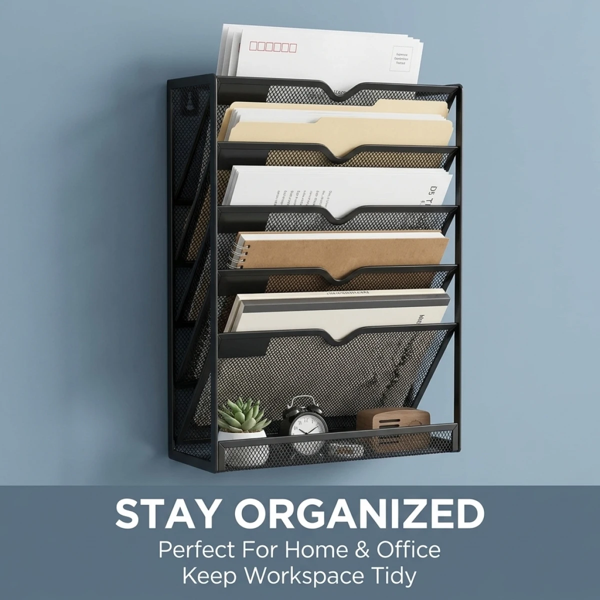 

Efficiency at Work Mesh File Sorter,Classify Files Easily, Keep Workspace Tidy, Perfect for Home Office Organization