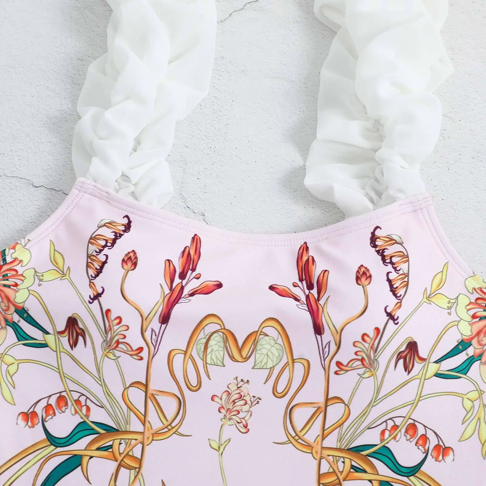 One Piece Bikini Swimsuit &Wrap Skirts 2024 New Summer Women Bowknot Retro Swimwear Luxury Elegant Brazilian Bathing Suit
