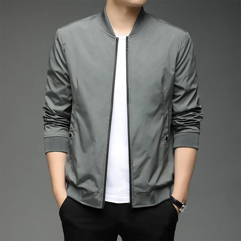 

Spring Autumn Coat Jackets Men Oversized 6XL Tops Zipper Bomber Jacket Coast Male Business Casual Windbreaker Outdoor Jacket Men