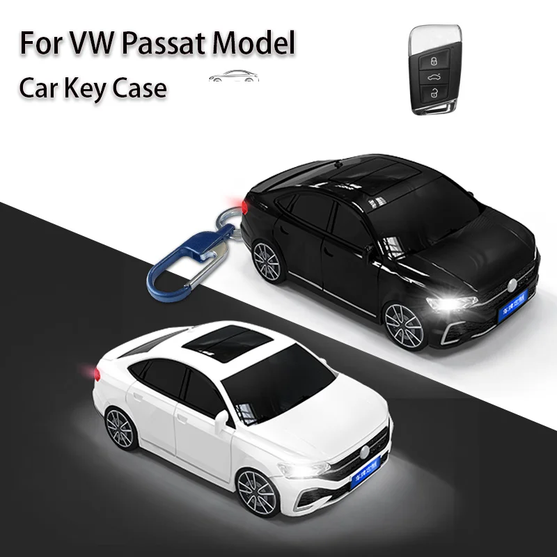 

Car Model Key Case for Volkswagen VW Passat for Golf Alltrack 2019 2018 Arteon Skoda Superb A7 3 4 Button Key Cover Fob Holder