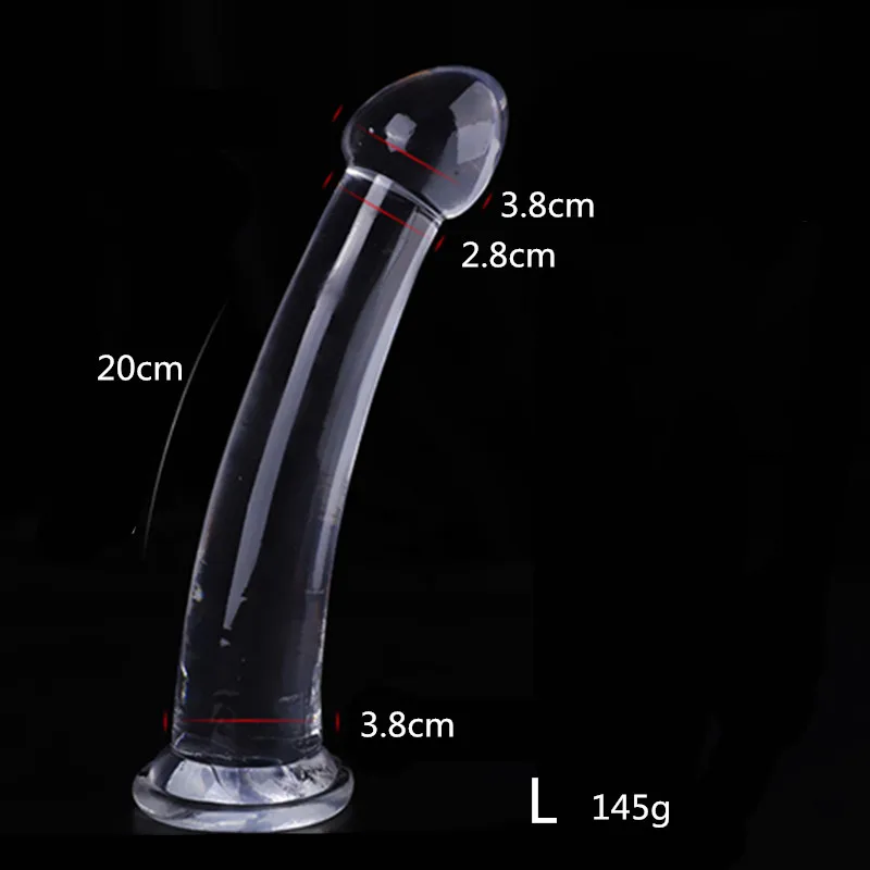 SMLXLCrystal Anal Plug 4 Size Sex Toys Butt Plug Anal Stimulator Prostate Massager Dildo Sex toys for men