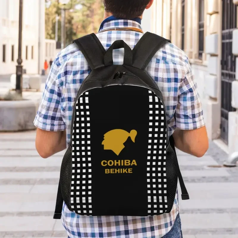 Cuban Cohiba Cigars Backpacks for Women Men Waterproof School College Bag Print Bookbags