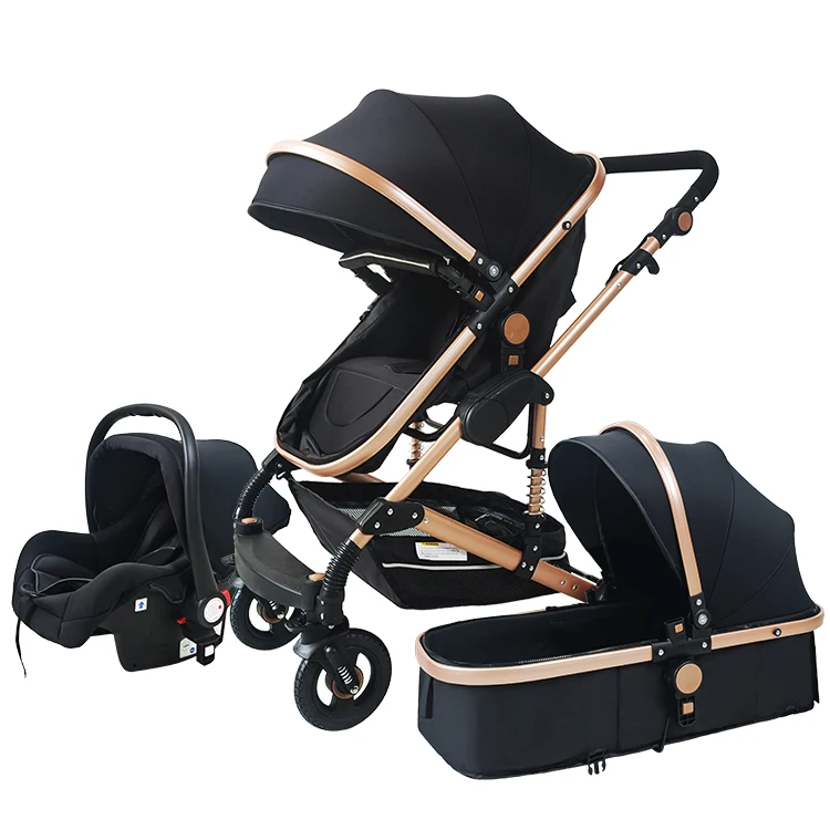 

Лидер продаж Poussette Bebe 3 En 1, роскошная детская коляска Kinderwagen High Landscape, дорожная система 3 в 1, детская коляска для детей 0-3 лет