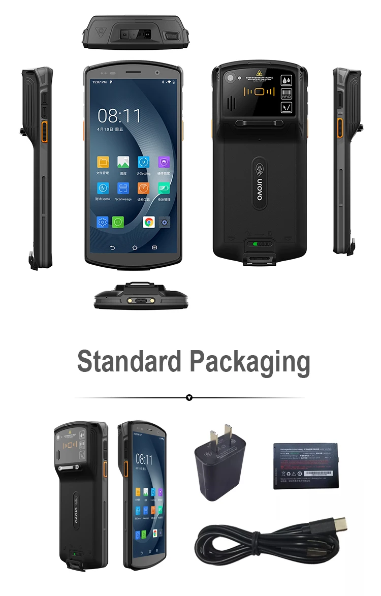 

Handheld Pda Devices Terminal Uhf Rfid Nfc 5.7 Inch Screen Handheld 4GB RAM 1d/2d Barcode Scanner Mobile Computer