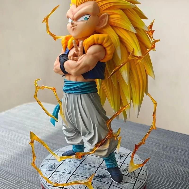 25cm Dragon Ball Figures CS Super Saiyan Gotenks SJJ3 Action Figures PVC Anime Collection Model Periphery Toys Birthday Gifts