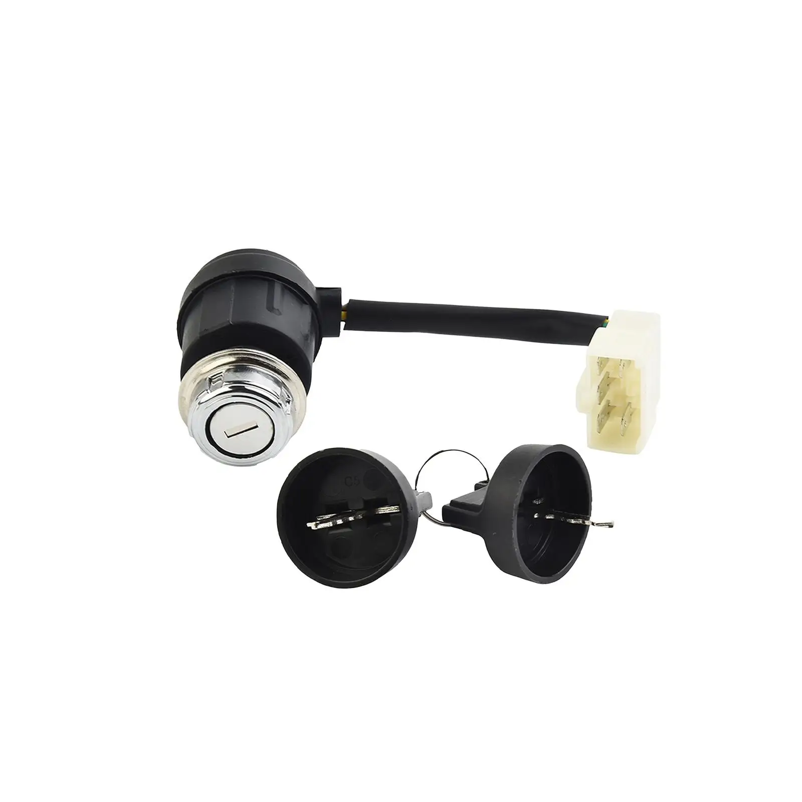

Ignition Switch Kit Accessories with 2 Keys Ignition Key Switch Universal for Motorcycle Buggy Go Kart ATV