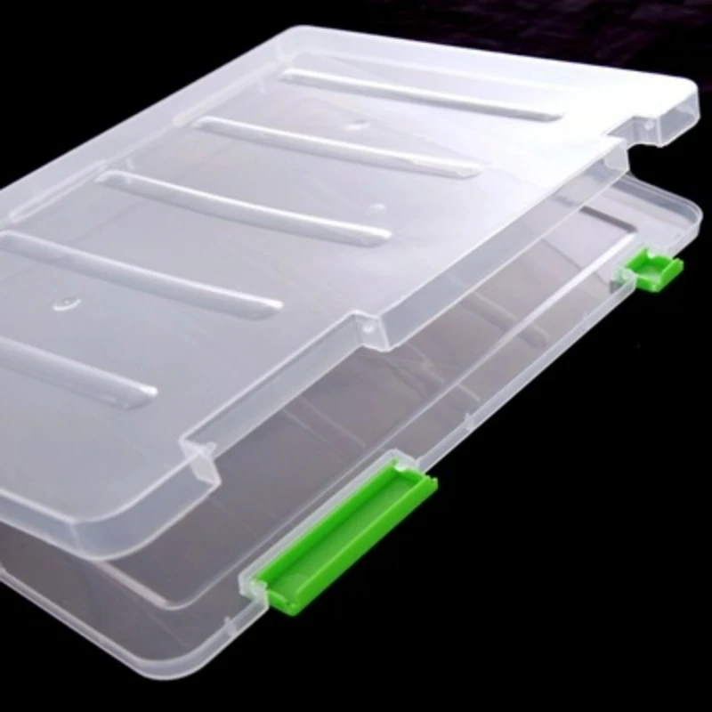 A4/A5 File Box for Stationery with Moisture-proof Transparent Sealing Design Document Organizer Office Accessories