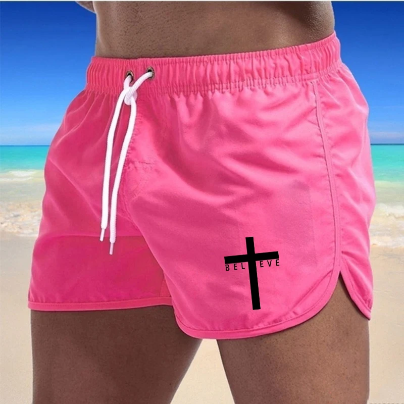 Sommer Herren Shorts Surf Männer Badeanzug Strand tägliches Fitness studio lüften Laufen am Meer lässig heißen Verkauf Kordel zug 2024 neue Kleidung