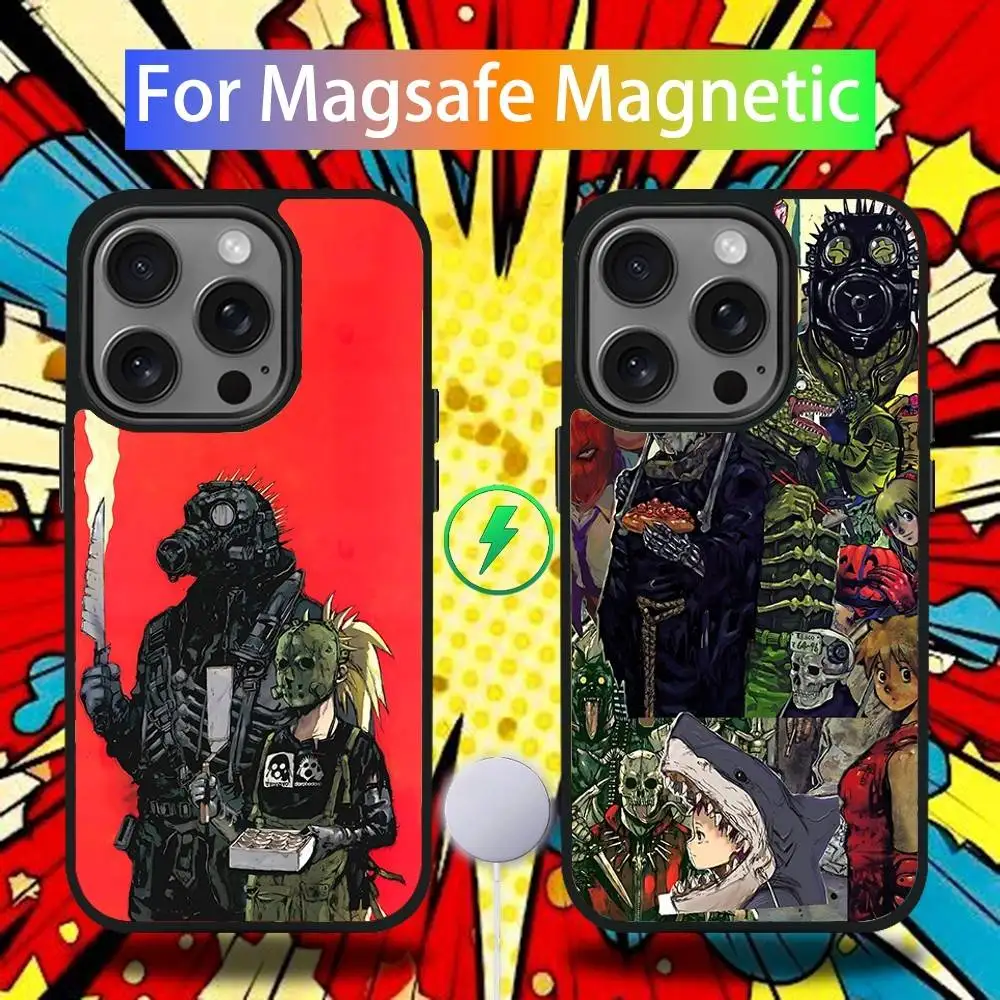 

D-Dorohedoro Phone Case For iPhone 16,15,14,13,12,11,Pro,Max,Plus,Mini,SE4,E Magnetic Magsafe Wireless Charging