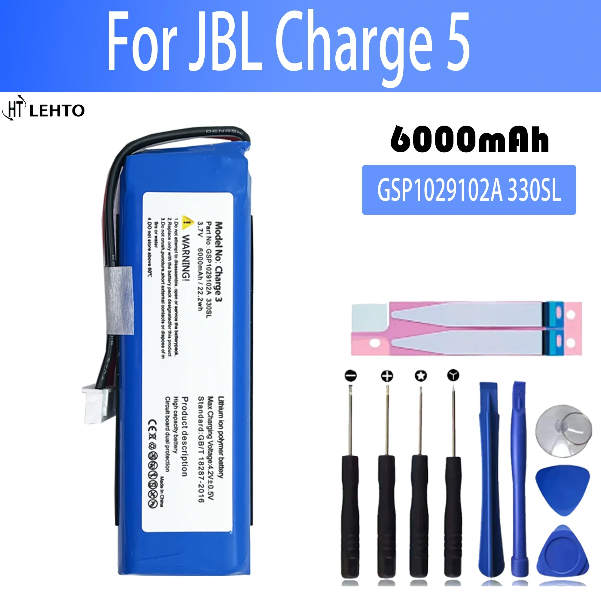 

2023 100% Player Battery For JBL Charge 3 2016 Version GSP1029102A Rechargeable Wireless Bluetooth Speaker batteries