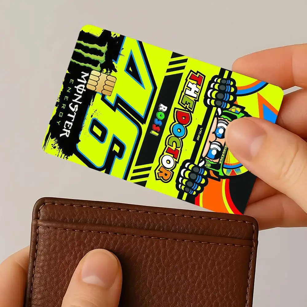 R-Rossi Cool 46 Credit Card Stickers Skin for Bank Debit Decorative Protection 4PCS Anti-scratch Waterproof