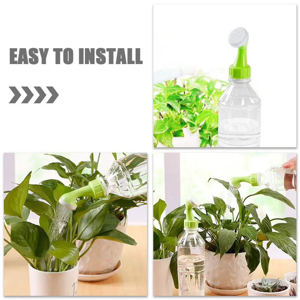 Cabezal de aspersor de lata para botella, boquilla de pulverización de plástico, herramienta de riego de jardín portátil, aspersores de agua, cabezal de regadera, 4 Uds.