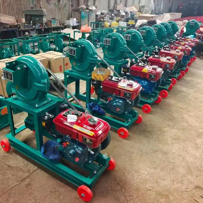 Cattle Sheep Chicken Duck Goose Feed Mill Toothed Claw Type Crusher Self-priming Pulverizer Corn Grain Milling Machine