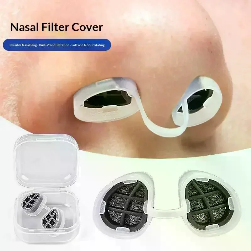 Invisible Nasal Filters Renovation Dust Proof Anti Air Pollution Pollen Allergy Removable Filters for Home Work Use