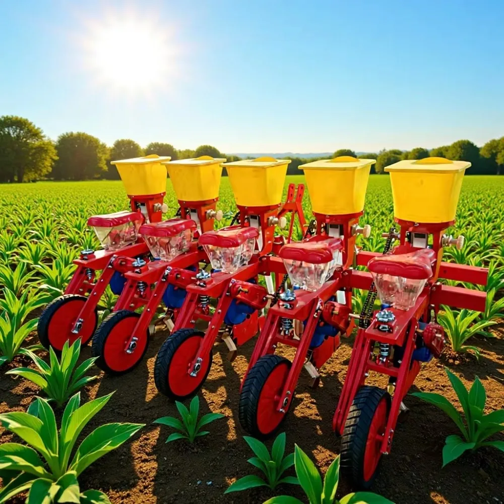 Maize Planter With Fertilizer Seeder Corn Seeder for Tractor Use New Use Condition 4-Row Motor Engine Planter Farming