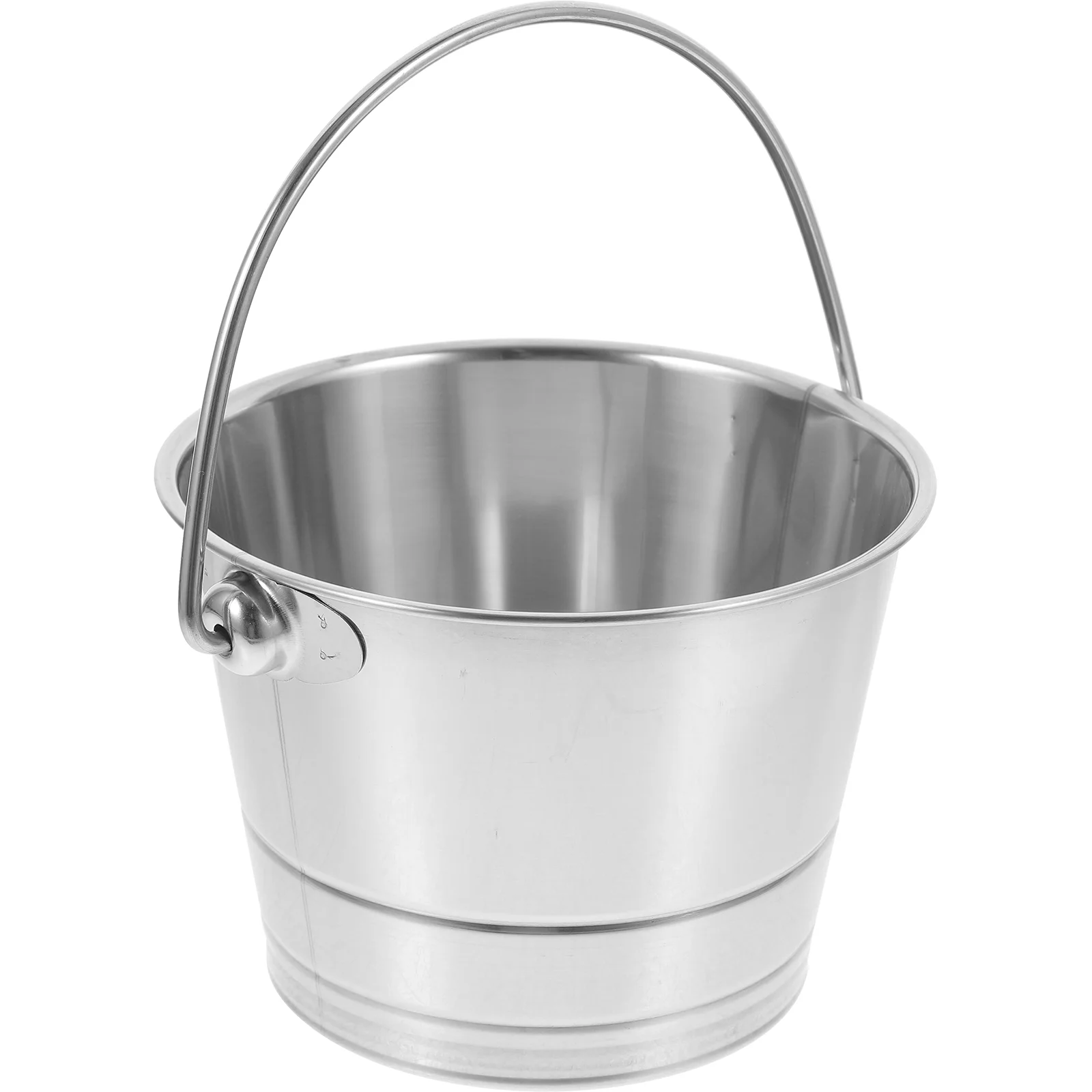 Stainless Steel Bucket Ice Container Cube Anti-rust Can Storage Portable with Lid