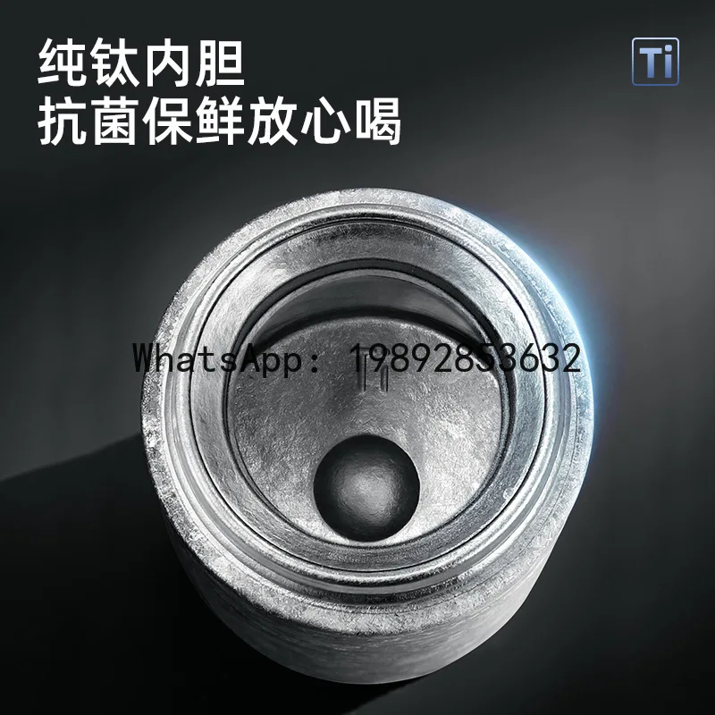 Pure titanium thermos mini titanium cup small capacity flap pocket pants cup outdoor portable lightweight water