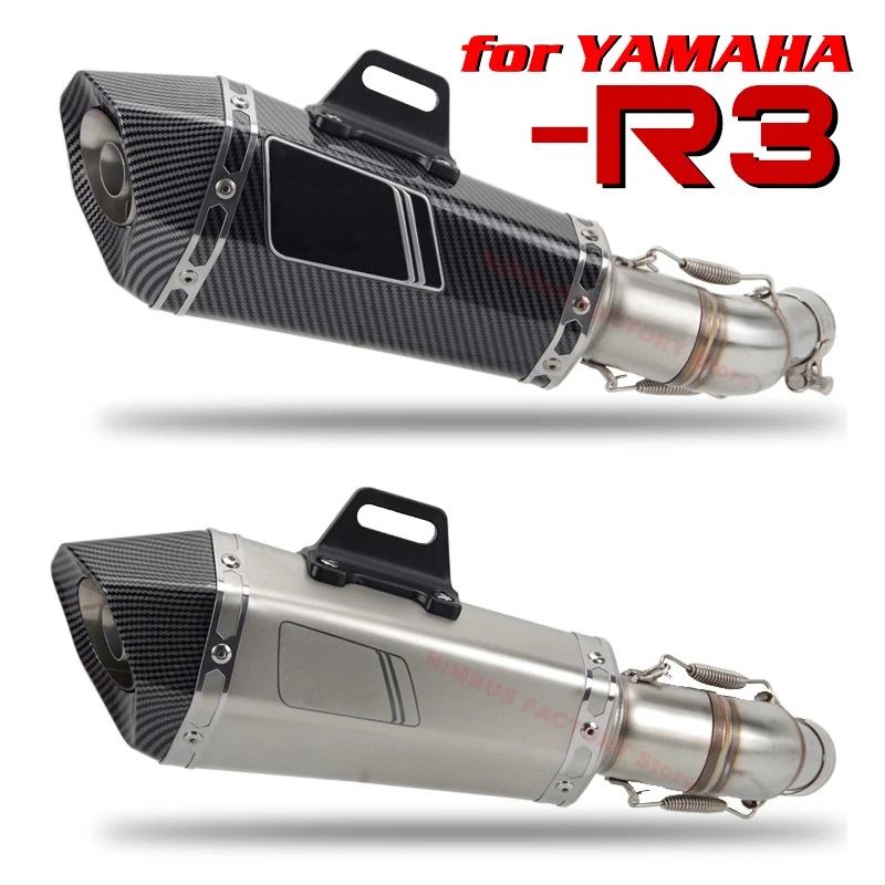 YZF-R3 OEM-FIT نظام عادم الدراجة النارية سهل الارتداء Mod Race Style كاتم الصوت R11 Escape silencieux DB Killer لياماها R3 MT03 R25