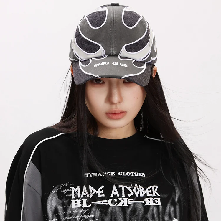 

Hip hop trend sunscreen hat American street baseball cap men and women with the same big head circumference cap casual dark wind